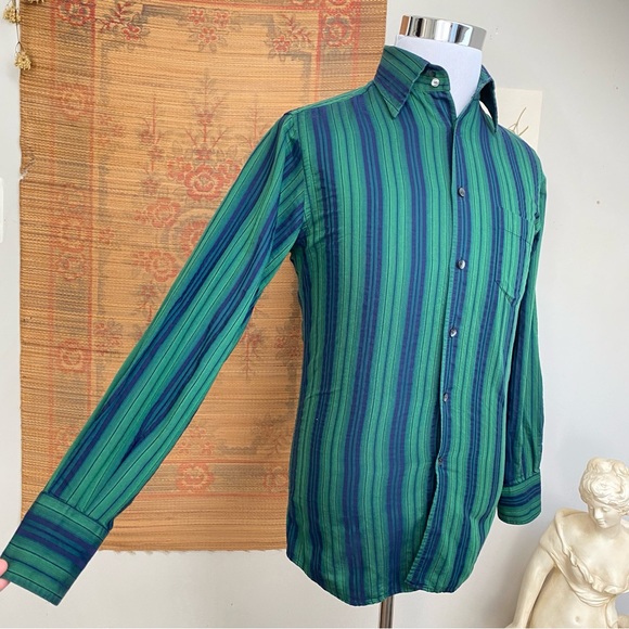 Dolce & Gabbana Striped Button Down Shirt Made In Italy - Picture 7 of 15